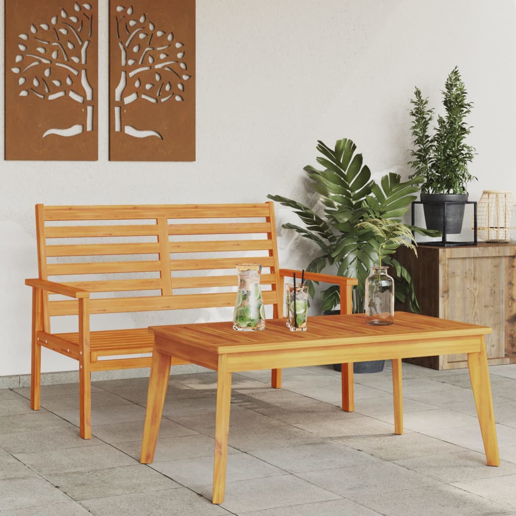 Solid Acacia Wood Garden Set - Durable, Stylish Outdoor Furniture