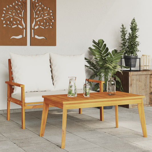 Natural Acacia Wood Garden Set with Cushions - Stylish & Durable