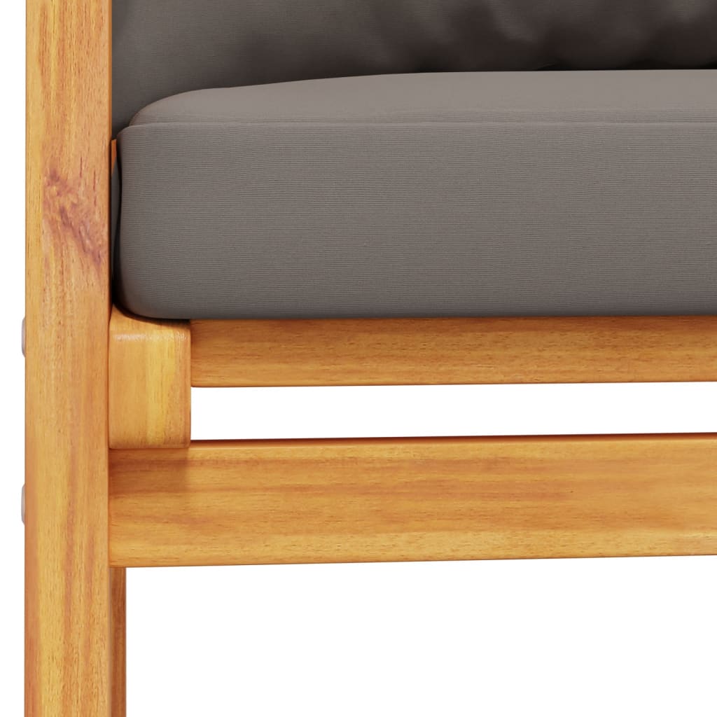 Solid Wood Acacia Garden Set with Cushions - Elegant & Durable