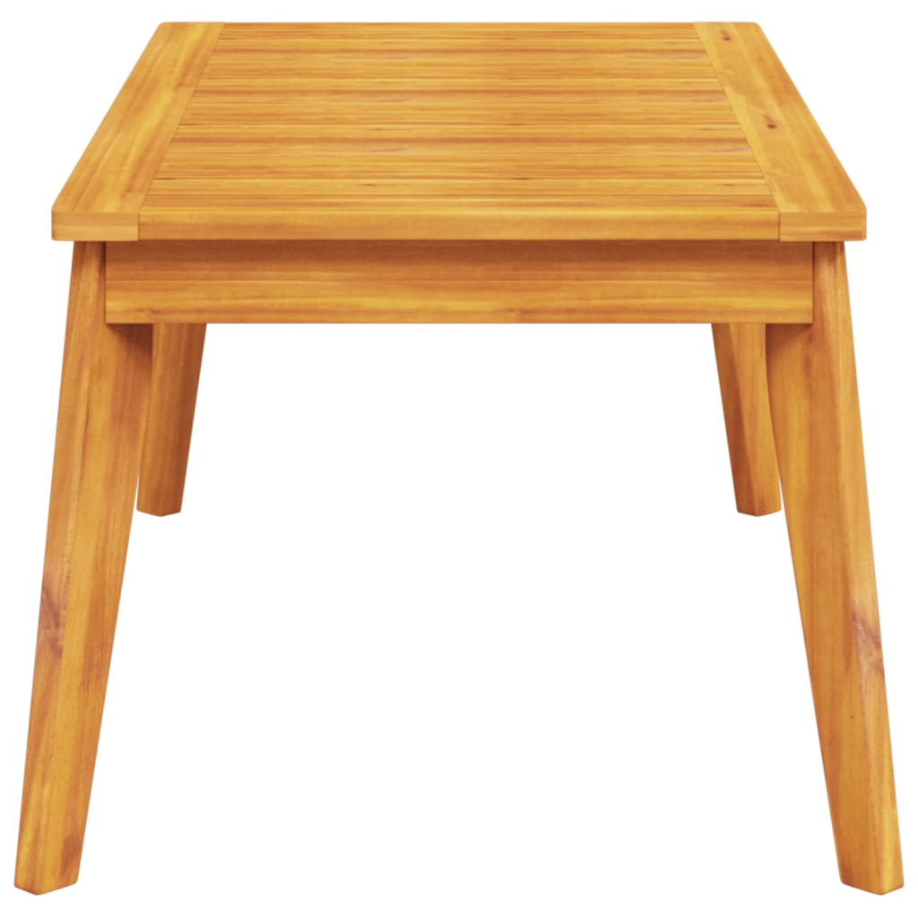 Solid Acacia Wood Garden Dining Table 100x55x45 cm