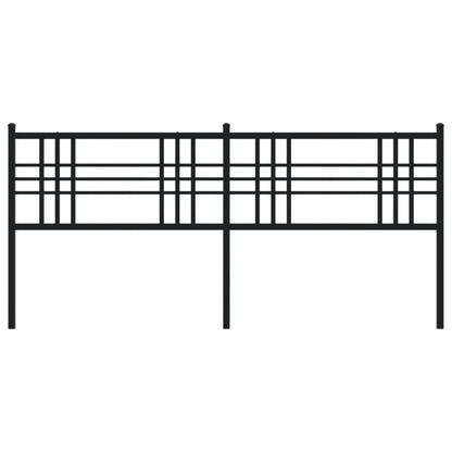 Metal Headboard Black 180cm