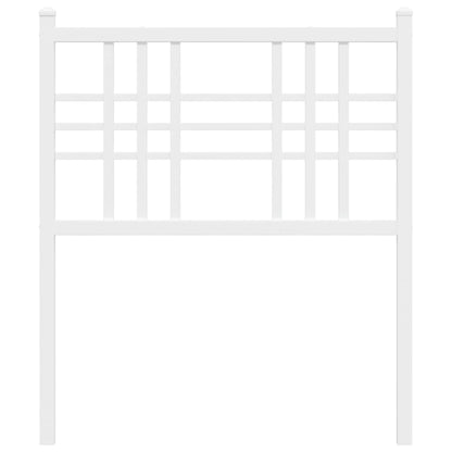 White Metal Headboard, 75cm - Elegant and Durable Bedroom Decor
