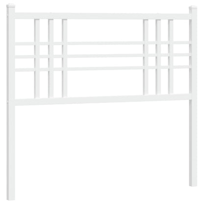 White Metal Headboard - Elegant & Sturdy 100cm Design
