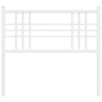 White Metal Headboard - Elegant & Sturdy 100cm Design