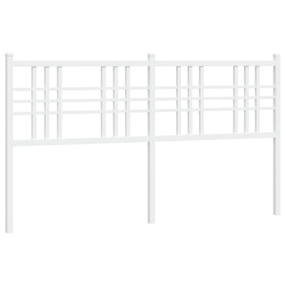 Metal Headboard White 160cm