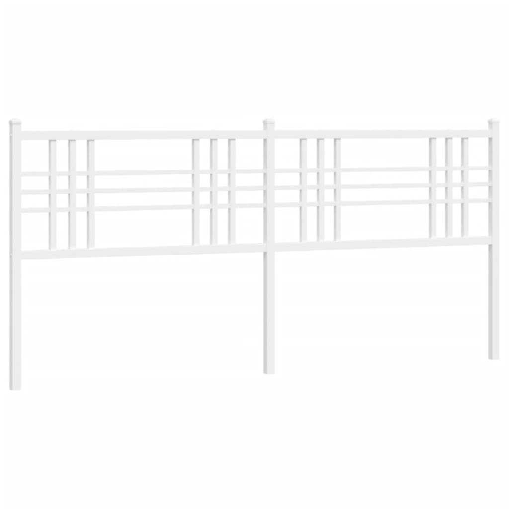 Elegant White Metal Headboard - 180cm Durable and Stylish Design