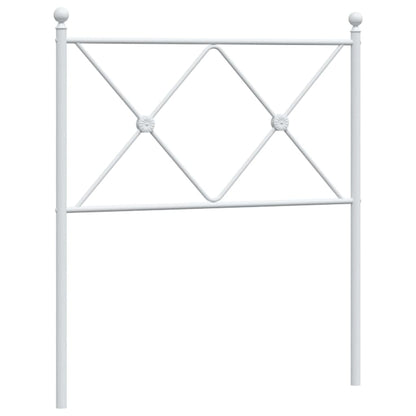 White Metal Headboard 75cm - Elegant and Durable Design