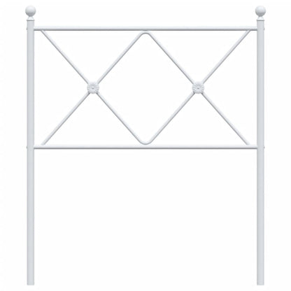 White Metal Headboard 75cm - Elegant and Durable Design