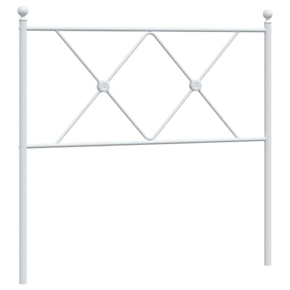 White Metal Headboard 90cm - Elegant & Sturdy Design