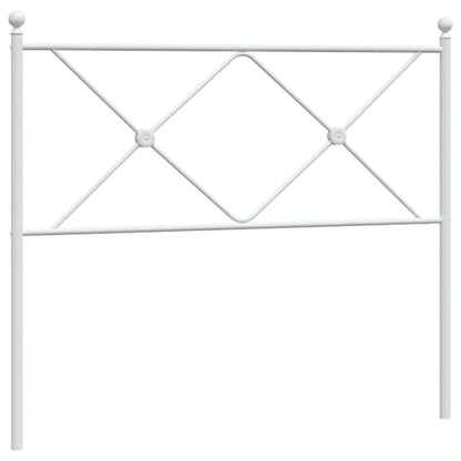 Elegant White Metal Headboard - 100cm for Stylish Bedrooms