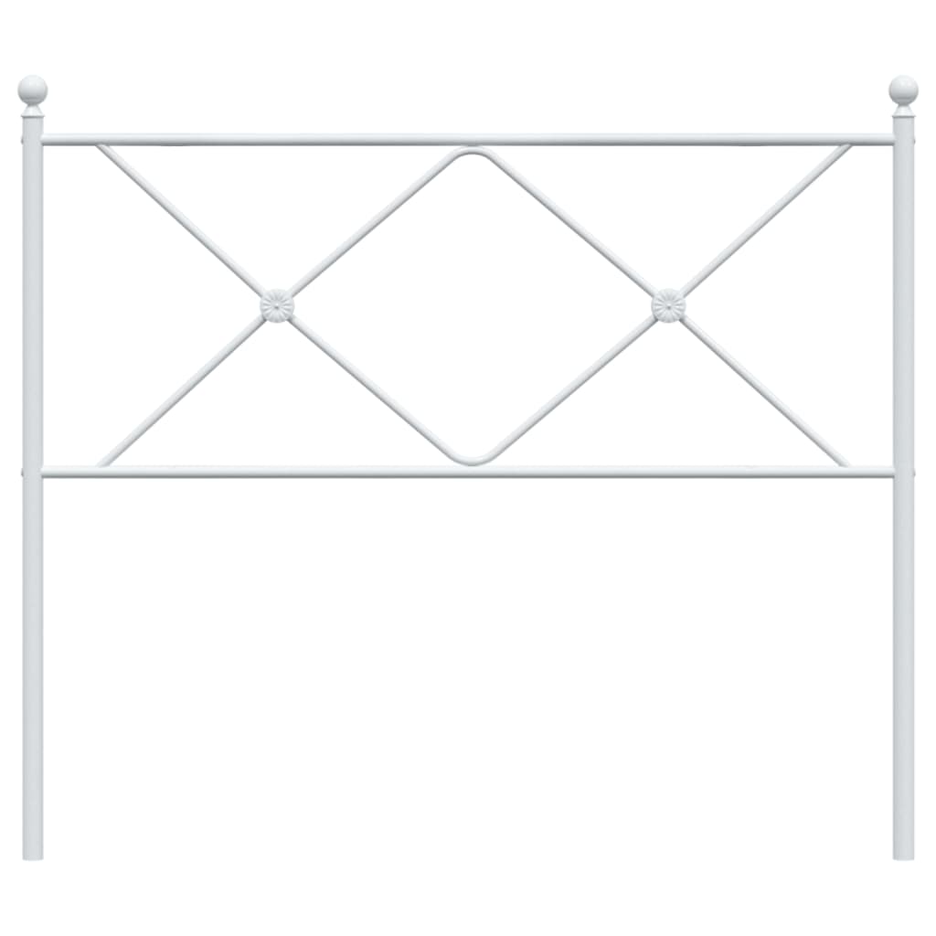 Elegant White Metal Headboard - 100cm for Stylish Bedrooms