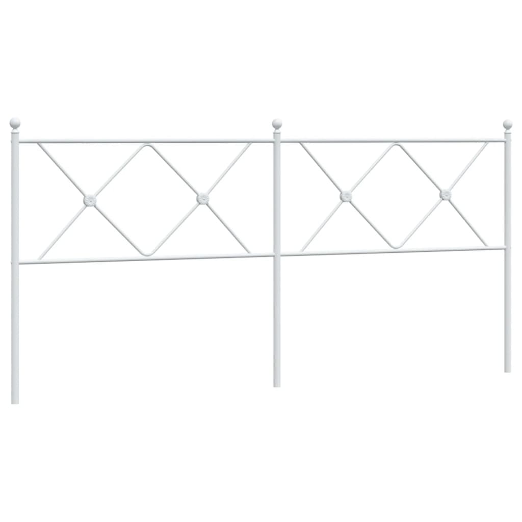 Elegant White Metal Headboard - 180cm for Stylish Bedrooms