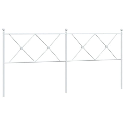 Elegant White Metal Headboard - 180cm for Stylish Bedrooms