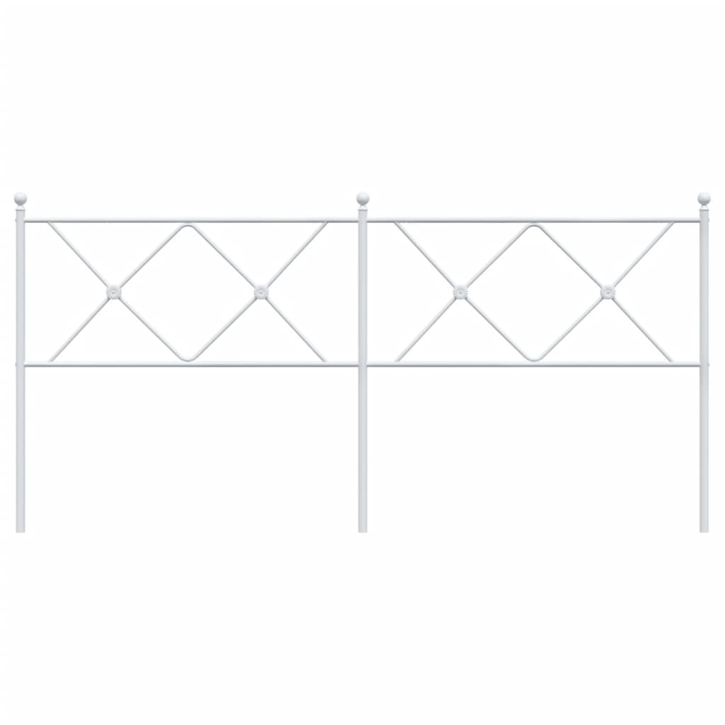 Elegant White Metal Headboard - 180cm for Stylish Bedrooms