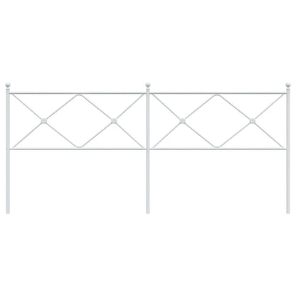 Elegant White Metal Headboard - 193cm Durable Design
