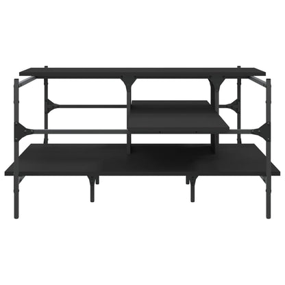 Coffee Table Black 100x100x48.5 cm Engineered Wood