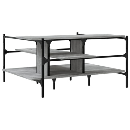 Coffee Table Grey Sonoma 100x100x48.5 cm Engineered Wood
