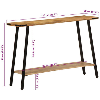 Console Table 110x30x75 cm Solid Wood Mango