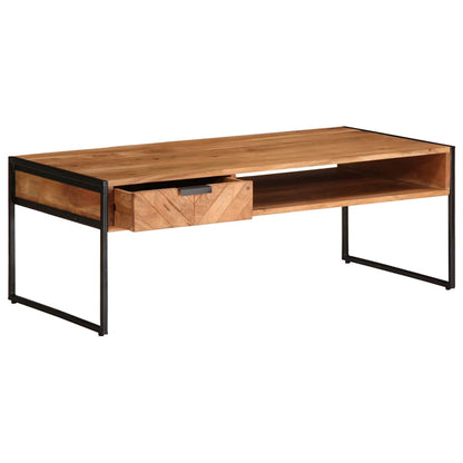 Coffee Table 110x55x40 cm Solid Wood Acacia