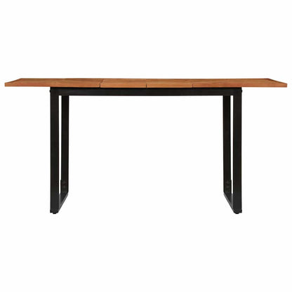 Dining Table 160x80x75 cm Solid Wood Acacia