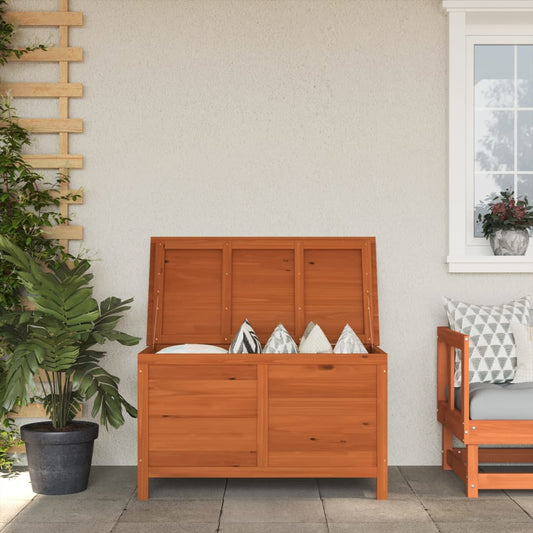 Solid Fir Wood Garden Storage Box 99x49.5x58.5 cm