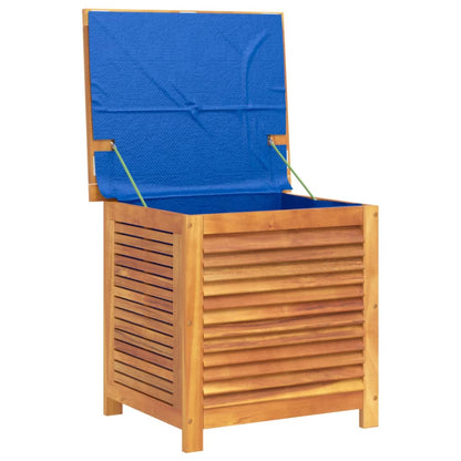 Acacia Wood Garden Storage Box with Louver 60x50x56 cm