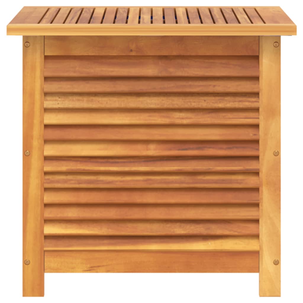 Acacia Wood Garden Storage Box with Louver 60x50x56 cm