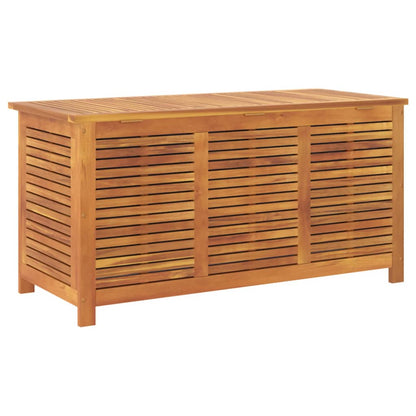 Acacia Wood Garden Storage Box with Louver 113x50x56 cm