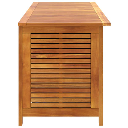 Acacia Wood Garden Storage Box with Louver 150x50x56 cm
