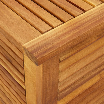Acacia Wood Garden Storage Box with Louver 150x50x56 cm