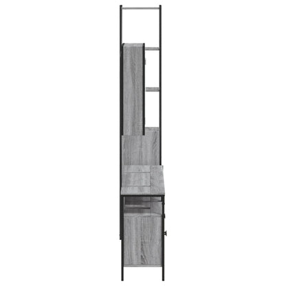 4 Piece Bathroom Cabinet Set Grey Sonoma Engineered Wood