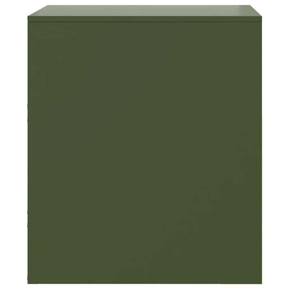 Set of 2 Green Steel Bedside Cabinets 34.5x39x44 cm