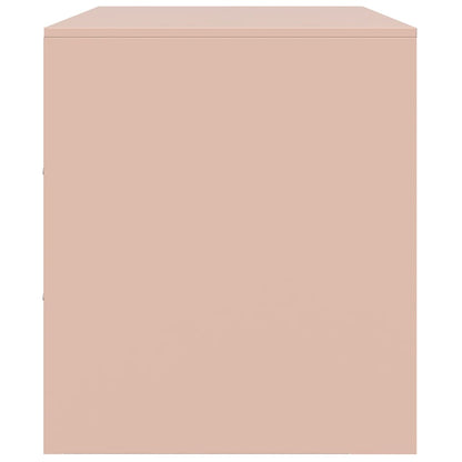 TV Cabinet Pink 67x39x44 cm Steel