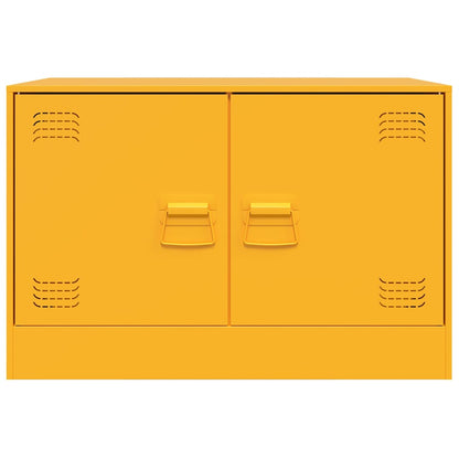 TV Cabinet Mustard Yellow 67x39x44 cm Steel