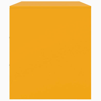 TV Cabinet Mustard Yellow 67x39x44 cm Steel