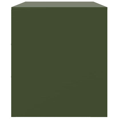 TV Cabinet Olive Green 67x39x44 cm Steel