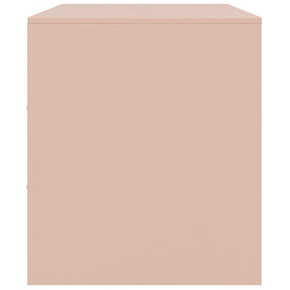 TV Cabinet Pink 99x39x44 cm Steel