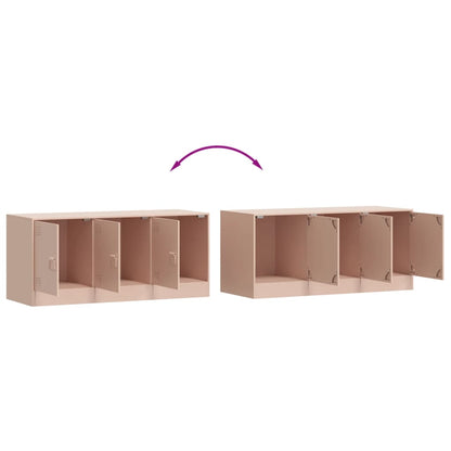 TV Cabinet Pink 99x39x44 cm Steel