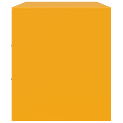 TV Cabinet Mustard Yellow 99x39x44 cm Steel