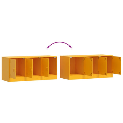 TV Cabinet Mustard Yellow 99x39x44 cm Steel