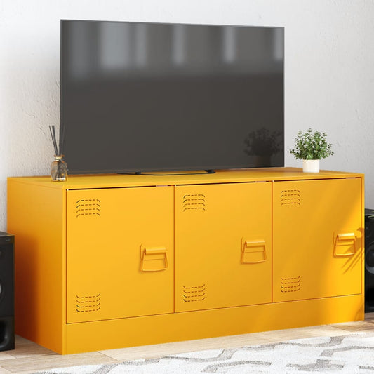 TV Cabinet Mustard Yellow 99x39x44 cm Steel