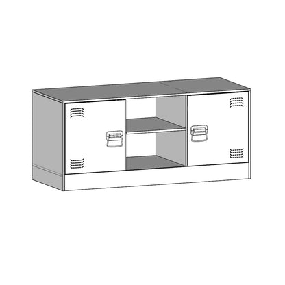 TV Cabinet Anthracite 99x39x44 cm Steel
