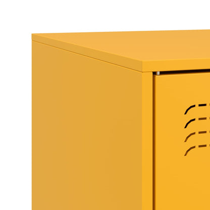 TV Cabinet Mustard Yellow 67x39x44 cm Steel