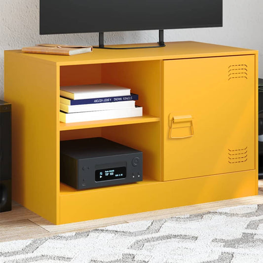 TV Cabinet Mustard Yellow 67x39x44 cm Steel