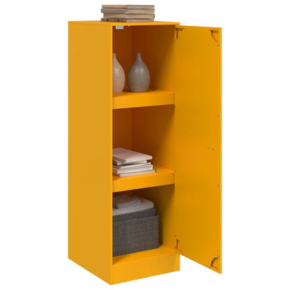 Mustard Yellow Steel Sideboard 34.5x39x107 cm | Stylish Storage Solution