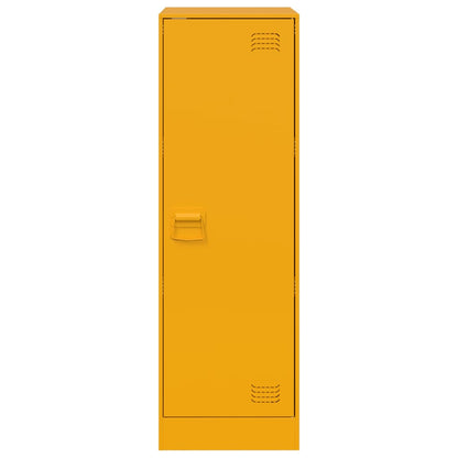 Mustard Yellow Steel Sideboard 34.5x39x107 cm | Stylish Storage Solution