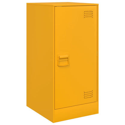 Mustard Yellow Steel Sideboard 34.5x39x73 cm - Stylish Storage