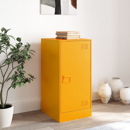 Mustard Yellow Steel Sideboard 34.5x39x73 cm - Stylish Storage