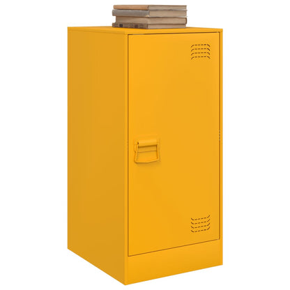 Mustard Yellow Steel Sideboard 34.5x39x73 cm - Stylish Storage