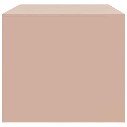 Coffee Table Pink 67x50x44 cm Steel